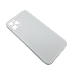 Чехол iPhone 11 Pro Max Silicone Case (Full Camera/No Logo) №02 Белый