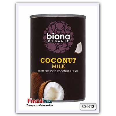 Органическое кокосовое молоко Biona Luomu kookosmaito 400 мл