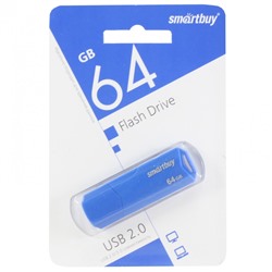 Флеш-накопитель USB 64GB Smart Buy Clue синий