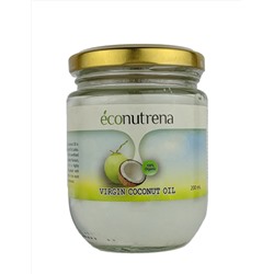 "Econutrena" Кокосовое масло холодного отжима органическое 200 мл