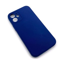 Чехол iPhone 12 Mini Silicone Case (Full Camera/No Logo) №17 Темно-Синий