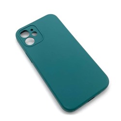 Чехол iPhone 12 Mini Silicone Case (Full Camera/No Logo) №13 Сосновая Хвоя Зеленая