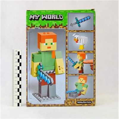 Конструктор Bela-My World (Minecraft)(№11167) BigFig series1 160деталей