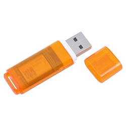 Флеш-накопитель USB 64GB Smart Buy Glossy оранжевый