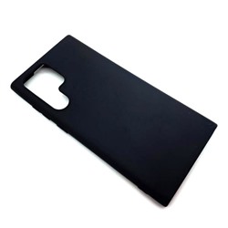Чехол Samsung S22 Ultra (2022) Силикон Матовый Черный