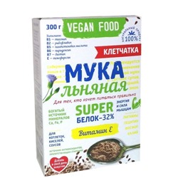 "Компас Здоровья" Мука льняная  Vegan Food  300 г