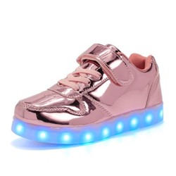 Светящиеся LED кроссовки для девочки 518rose