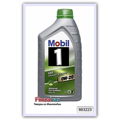 Синтетическое моторное масло Mobil 1 ESP x2 0W-20 1 л