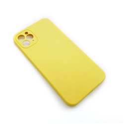 Чехол iPhone 11 Pro Max Silicone Case (Full Camera/No Logo) №14 Желтый