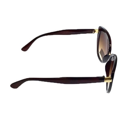 Стильные женские очки вайфареры Ritmo шоколадного цвета с кофейными линзами.
