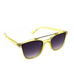 Стильные женские очки авиаторы Sunday в оправе прозрачно-лимонного цвета.