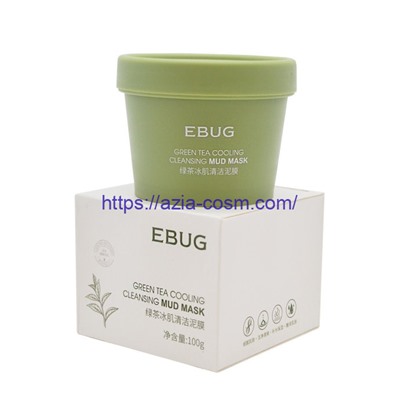 Нежная освежающая грязевая маска EBUG с экстрактом зеленого чая - очищение и увлажнение(73667)