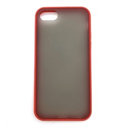 Чехол iPhone 6/7/8/SE (2020) Противоударный Матовый Красный