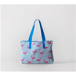 Сумка-шоппер Фламинго на волнах