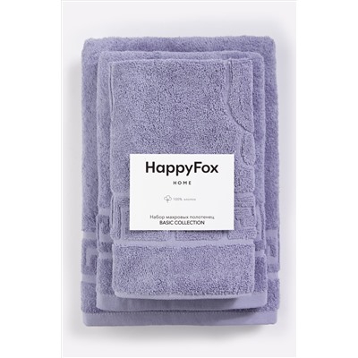 Happy Fox Home, Комплект махровых полотенец 3 шт Happy Fox Home