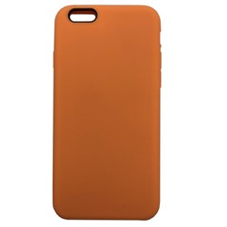 Чехол iPhone 6/6S Silicone Case №56 в упаковке Светло-Оранжевый
