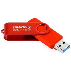 Флеш-накопитель USB 3.0 128GB Smart Buy Twist красный