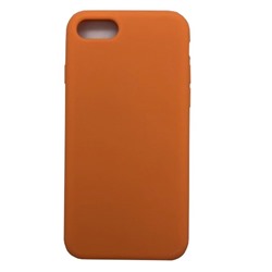 Чехол iPhone 7/8/SE (2020) Silicone Case №56 в упаковке Светло-Оранжевый