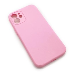 Чехол iPhone 12 Mini Silicone Case (Full Camera/No Logo) №07 Розовый