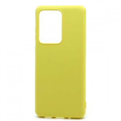 Чехол-накладка Silicone Case NEW ERA для Samsung Galaxy S20 Ultra желтый