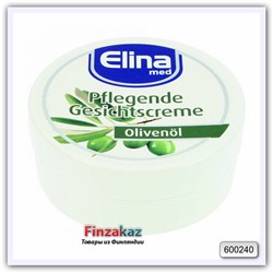 Питательный крем для лица с оливой "Elina Med" 75 мл