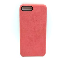 Чехол iPhone 7/8 Plus Alcantara Case в упаковке Красная Ягода