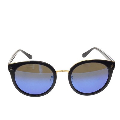 См. описание. Стильные женские очки оверсайз Tods_Stella чёрного цвета с синими линзами.