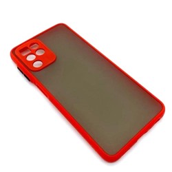 Чехол Samsung A22/M22 (2021) Противоударный Матовый Красный