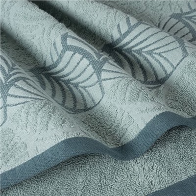 Махровое полотенце "Шервуд"-зеленый 70*130 см. хлопок 100%