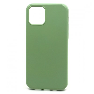 Чехол-накладка Silicone Case NEW ERA для Apple iPhone 12/12 Pro зеленый