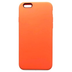 Чехол iPhone 6/6S Silicone Case №2 в упаковке Абрикос оранжевый