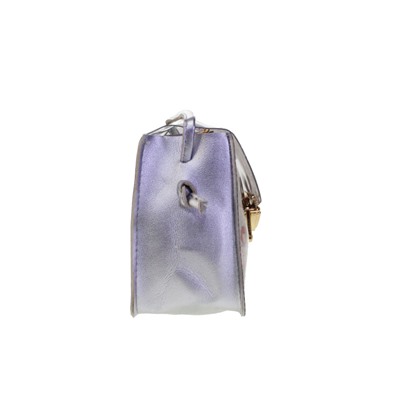 Прозрачная сумочка Electric серебристого цвета с ремешком через плечо.