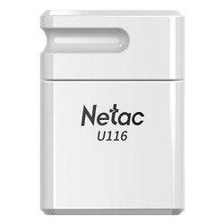 Флэш накопитель USB 64 Гб Netac U116 mini 3.0 (130 MB/s) (white) (210724)