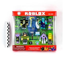Roblox набор 4фигурки+аксессуары 7,5см New (Роблокс)(коробка)(№1855)