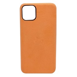 Чехол iPhone 11 Pro Alcantara Case в упаковке Оранжевый