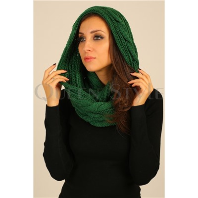 шарф снуд зелёный 91001