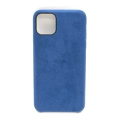Чехол iPhone 11 Pro Max Alcantara Case в упаковке Синий