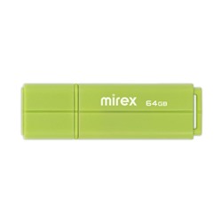 Флеш-накопитель USB 64GB Mirex LINE зелёный (ecopack)