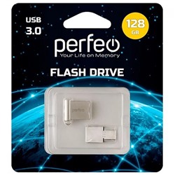 Perfeo USB3.0 128GB M06 Metal Series + TypeC reader