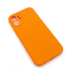 Чехол iPhone 12 Mini Silicone Case (Full Camera/No Logo) №10 Папайя