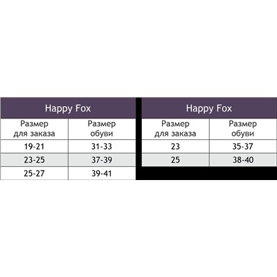 Happy Fox, Носки однотонные махровые 2 пары Happy Fox