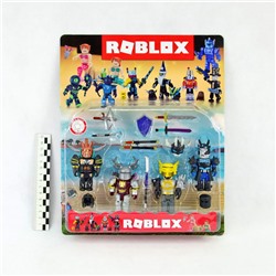 Roblox набор 4фигурки+аксессуары 7,5см (Роблокс)(№JL18945)