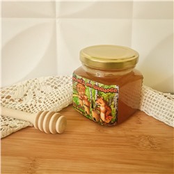 Мёд натуральный цветочный с частной пасеки (стекло)