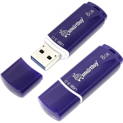 Флеш-накопитель USB 3.0 8Gb Smart Buy Crown Blue