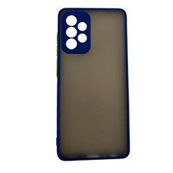 Чехол Samsung A52 (2021) Противоударный Матовый Темно-Синий