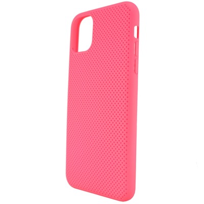 Чехол-накладка Zibelino c перфорацией для Apple iPhone 11 Pro Max (розовый)