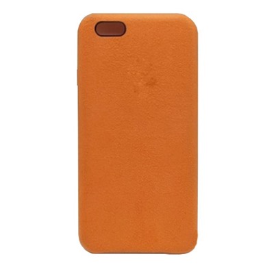 Чехол iPhone 6/6s Alcantara Case в упаковке Оранжевый