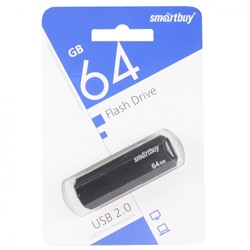 Флеш-накопитель USB 64GB Smart Buy Clue чёрный