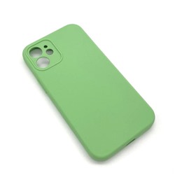 Чехол iPhone 12 Mini Silicone Case (Full Camera/No Logo) №16 Мятно-Зеленый