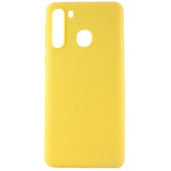 Чехол-накладка Zibelino Soft Matte для Samsung A21 (A215) (желтый)